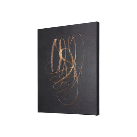 Lines V by Mercana Studio a Hand Embellished Textured Canvas from Mercana - Luna Furniture