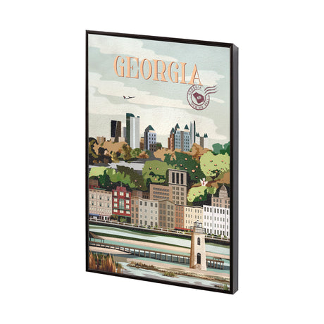 Georgia Go USA (SM) by Mercana Studio a Hand Embellished Decograph Framed Art Print from Mercana - Luna Furniture