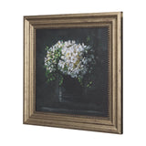 Still Life Flowers I by Mercana Studio a Hand Embellished Textured Framed Art Print from Mercana - Luna Furniture