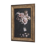 Still Life Flowers I by Mercana Studio a Hand Embellished Textured Framed Art Print from Mercana - Luna Furniture