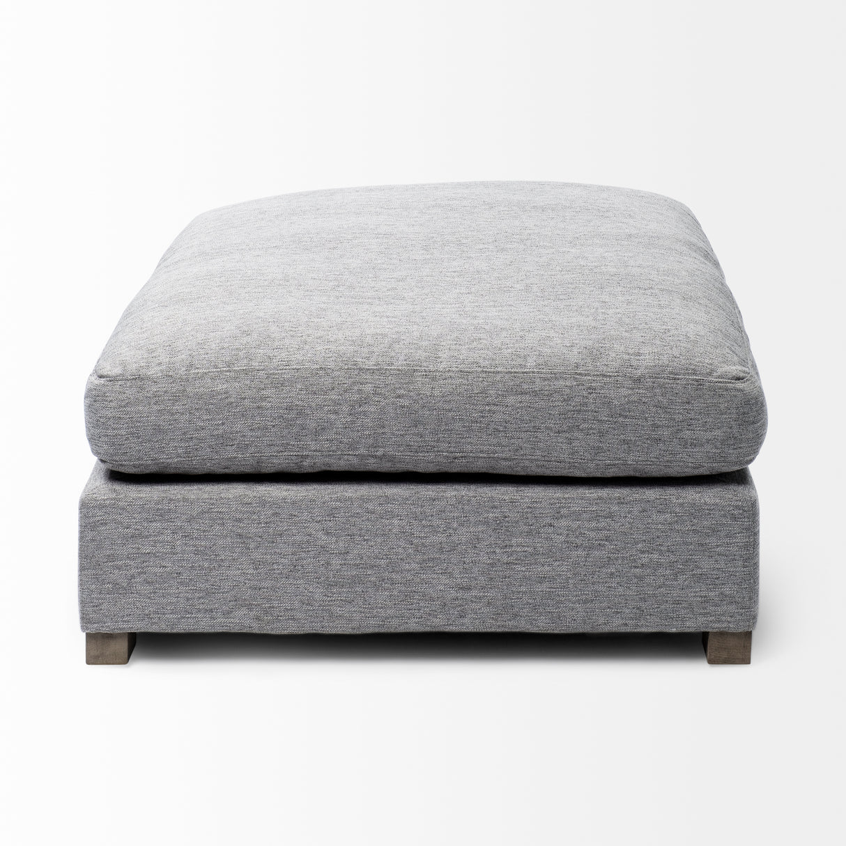 Valence 38.6L x 38.6W x 17.7H Castlerock Gray Full Size Ottoman Sectional Piece from Mercana - Luna Furniture