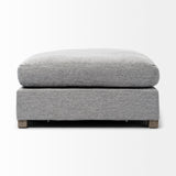 Valence 38.6L x 38.6W x 17.7H Castlerock Gray Full Size Ottoman Sectional Piece from Mercana - Luna Furniture
