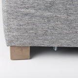 Valence 38.6L x 38.6W x 17.7H Castlerock Gray Full Size Ottoman Sectional Piece from Mercana - Luna Furniture