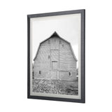 Grey & White Barn Ii by Mercana Studio Hand Embellished Textured Framed Photo Art Print Matted under from Mercana - Luna Furniture