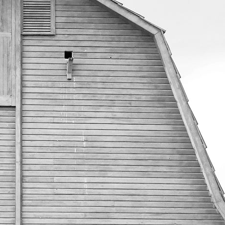 Grey & White Barn Ii by Mercana Studio Hand Embellished Textured Framed Photo Art Print Matted under from Mercana - Luna Furniture