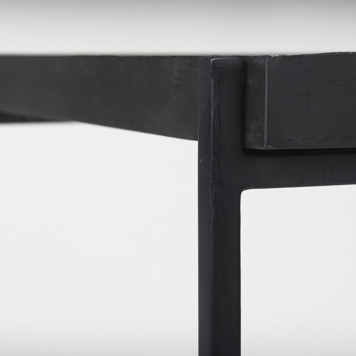 Trey Black Metal W/Glass Accent Table from Mercana - Luna Furniture