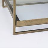 Trey Gold Metal W/Glass Accent Table from Mercana - Luna Furniture