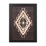 Brown Tapestry V by Mercana Studio a Hand Embellished Textured Framed Art Print from Mercana - Luna Furniture