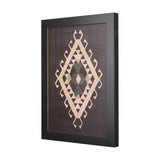 Brown Tapestry V by Mercana Studio a Hand Embellished Textured Framed Art Print from Mercana - Luna Furniture