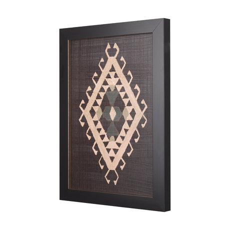 Brown Tapestry V by Mercana Studio a Hand Embellished Textured Framed Art Print from Mercana - Luna Furniture