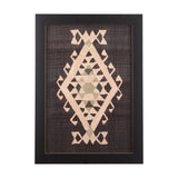 Brown Tapestry VI by Mercana Studio a Hand Embellished Textured Framed Art Print from Mercana - Luna Furniture