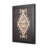 Brown Tapestry VI by Mercana Studio a Hand Embellished Textured Framed Art Print from Mercana - Luna Furniture