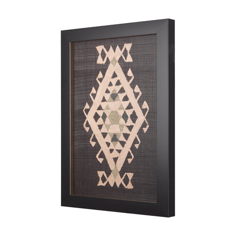 Brown Tapestry VI by Mercana Studio a Hand Embellished Textured Framed Art Print from Mercana - Luna Furniture