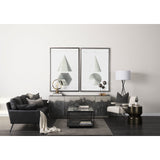 Zadie 20L x 20W Light Gray and Dark Gray Fabric Color Blocked Decorative Pillow Cover from Mercana - Luna Furniture