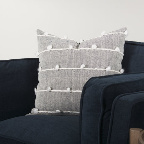 Brooks 41.7L x 34.8W x 33.5H Navy Blue Fabric Chair W/ Medium Brown Wooden Legs from Mercana - Luna Furniture