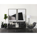 Maxwell 20" Round Dark Brown Wood w/ Black Metal Pedestal Side Table from Mercana - Luna Furniture