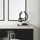 Tulane I (Small) 9L x 5W Black Beaded Broken Sphere Decorative Object from Mercana - Luna Furniture