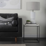 Svend 88.0L x 38.0W x 34.0H Black Leather Sofa from Mercana - Luna Furniture