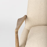 Westan Cream Boucle Fabric W/Light Brown Wood Accent Chair from Mercana - Luna Furniture