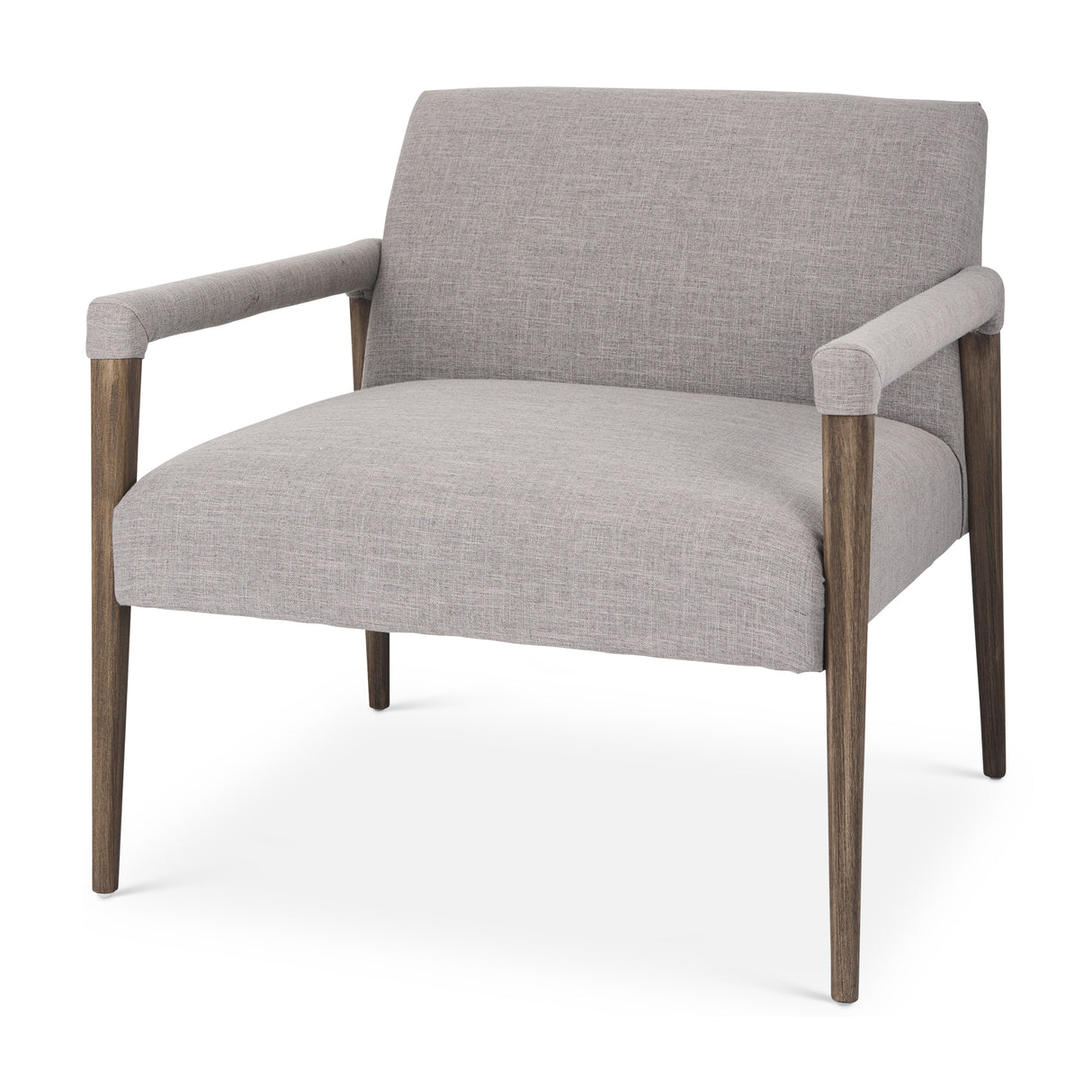 Palisades Gray Fabric w/ Brown Wood Frame Accent Chair from Mercana - Luna Furniture