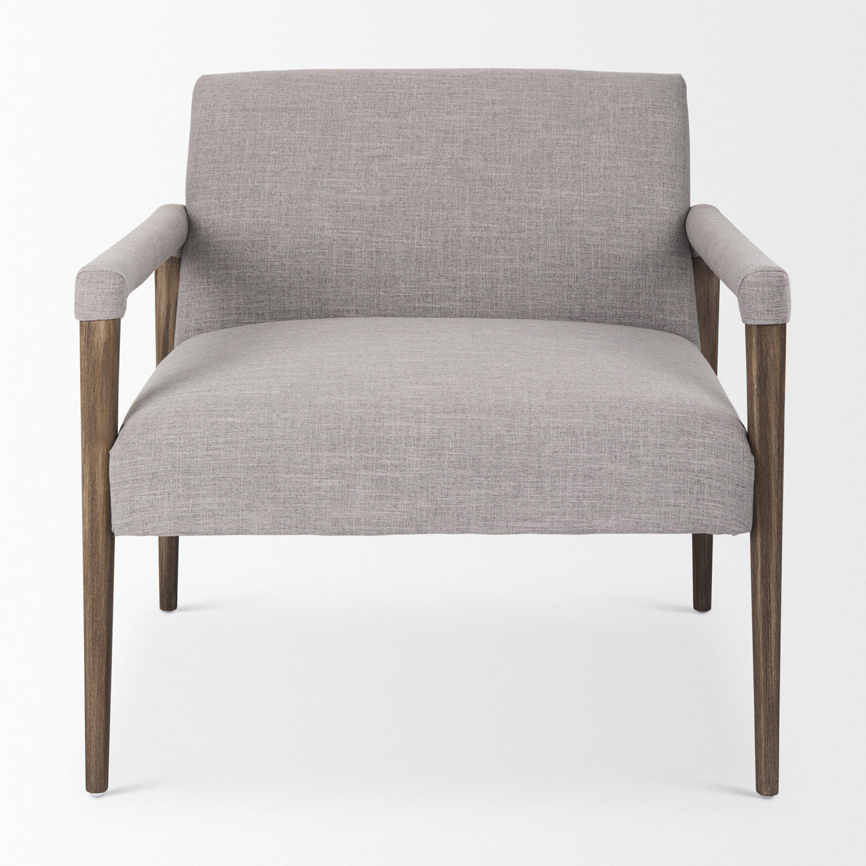 Palisades Gray Fabric w/ Brown Wood Frame Accent Chair from Mercana - Luna Furniture