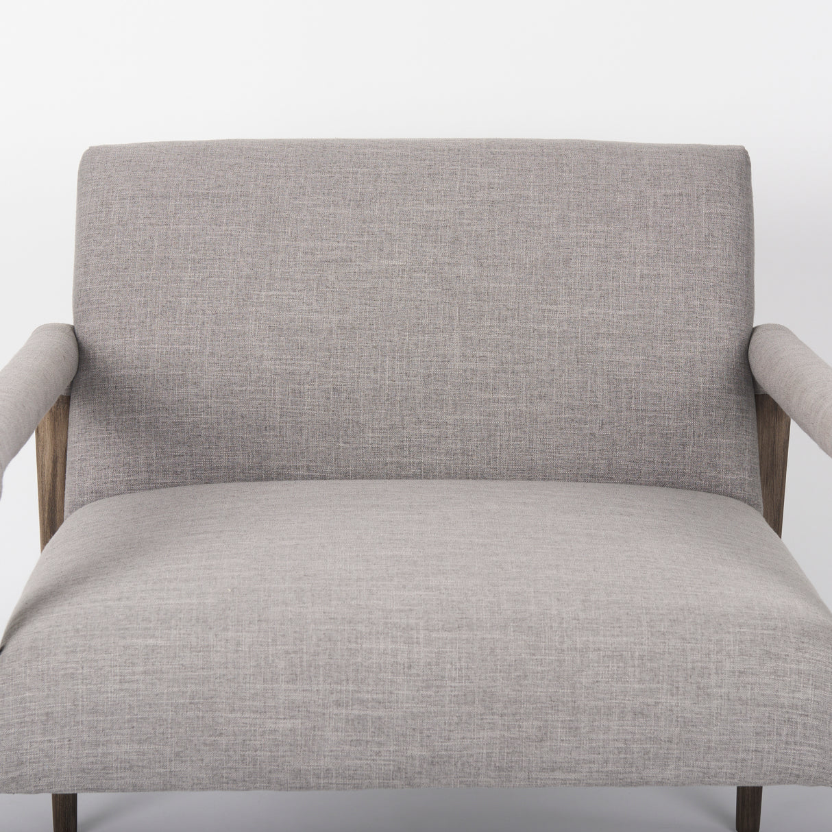 Palisades Gray Fabric w/ Brown Wood Frame Accent Chair from Mercana - Luna Furniture