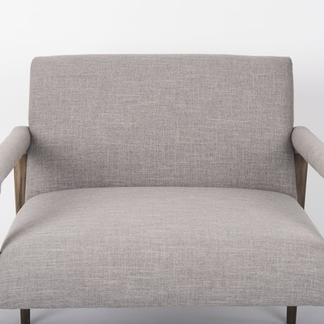 Palisades Gray Fabric w/ Brown Wood Frame Accent Chair from Mercana - Luna Furniture
