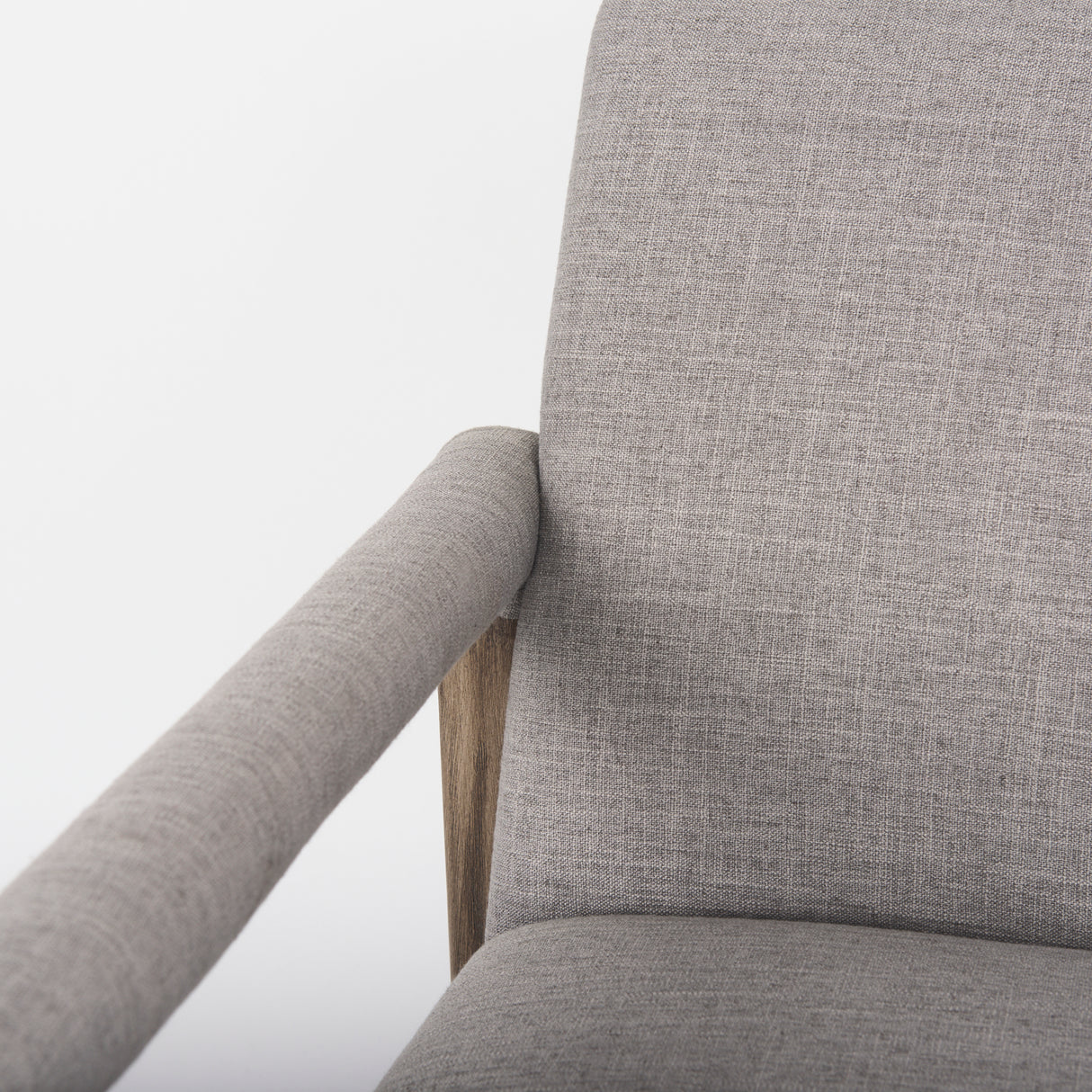 Palisades Gray Fabric w/ Brown Wood Frame Accent Chair from Mercana - Luna Furniture