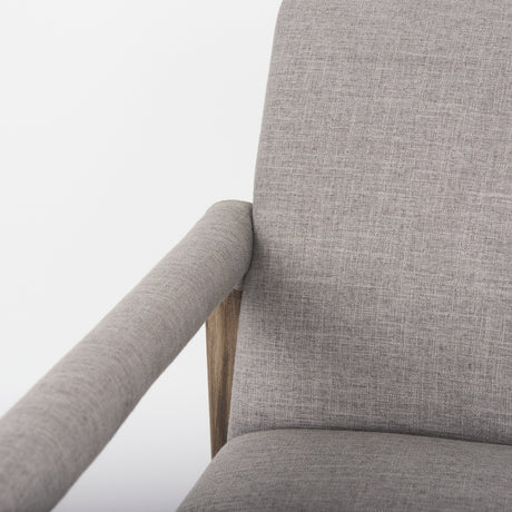Palisades Gray Fabric w/ Brown Wood Frame Accent Chair from Mercana - Luna Furniture