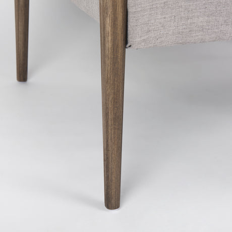 Palisades Gray Fabric w/ Brown Wood Frame Accent Chair from Mercana - Luna Furniture