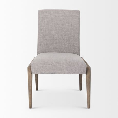 Palisades Gray Upholstery w/ Solid Wood Armless Dining Chair, Set of 2 from Mercana - Luna Furniture