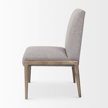 Palisades Gray Upholstery w/ Solid Wood Armless Dining Chair, Set of 2 from Mercana - Luna Furniture