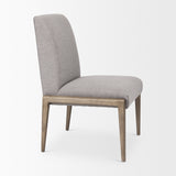 Palisades Gray Upholstery w/ Solid Wood Armless Dining Chair, Set of 2 from Mercana - Luna Furniture