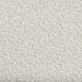Amelia Cream Boucle W/Black Metal Upholstered Pouf from Mercana - Luna Furniture