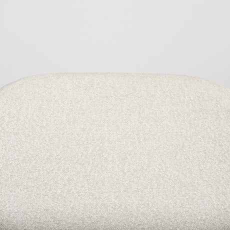 Amelia Cream Boucle W/Black Metal Upholstered Accent Chair 21.3L x 21.3W x 30.3H from Mercana - Luna Furniture