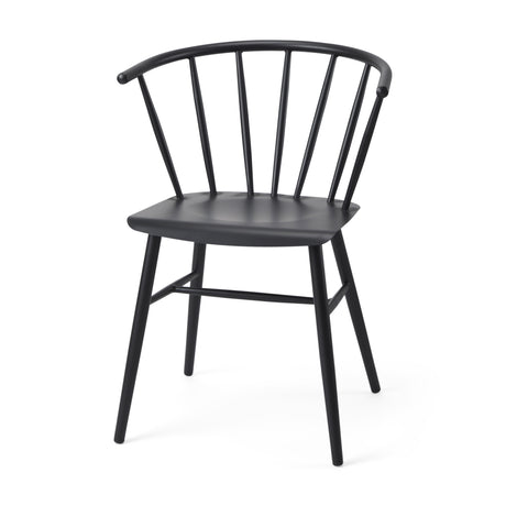 Colin 21.3L x 21.3W x 30.3H Black Metal Dining Chair from Mercana - Luna Furniture