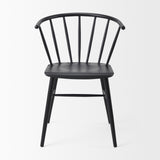 Colin 21.3L x 21.3W x 30.3H Black Metal Dining Chair from Mercana - Luna Furniture