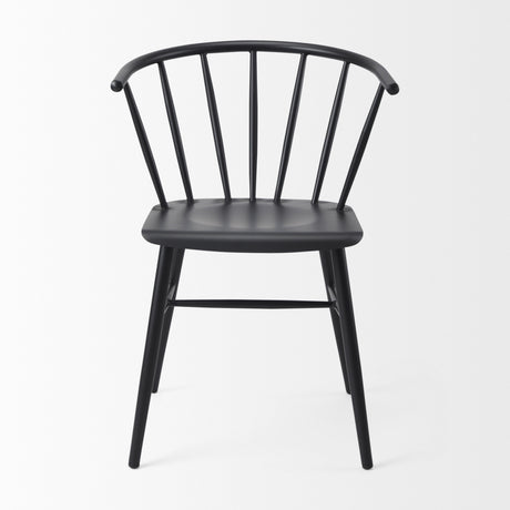 Colin 21.3L x 21.3W x 30.3H Black Metal Dining Chair from Mercana - Luna Furniture