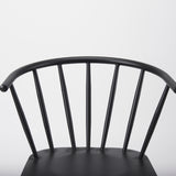Colin 21.3L x 21.3W x 30.3H Black Metal Dining Chair from Mercana - Luna Furniture