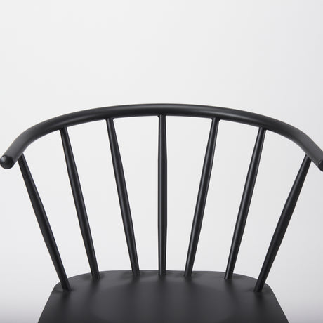 Colin 21.3L x 21.3W x 30.3H Black Metal Dining Chair from Mercana - Luna Furniture