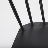 Colin 21.3L x 21.3W x 30.3H Black Metal Dining Chair from Mercana - Luna Furniture