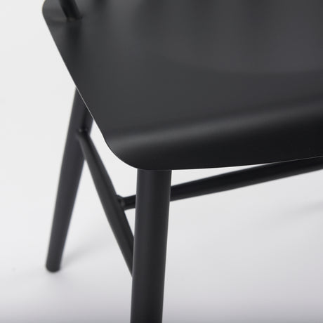 Colin 21.3L x 21.3W x 30.3H Black Metal Dining Chair from Mercana - Luna Furniture