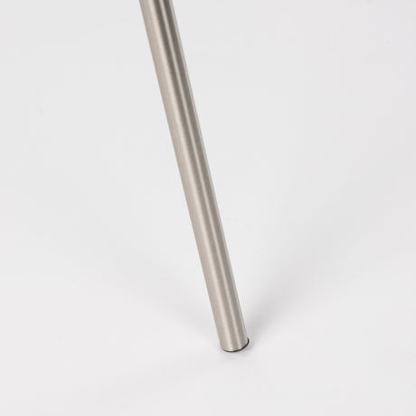 Ambrose 20.0L x 20.0W x 61.8H Silver Metal W/Beige Fabric Shade Floor Lamp from Mercana - Luna Furniture