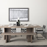 Konstantin 94.0 x 40.0 x 30.0 Medium Brown Wood W/ Live Edge Rectangular Dining Table from Mercana - Luna Furniture