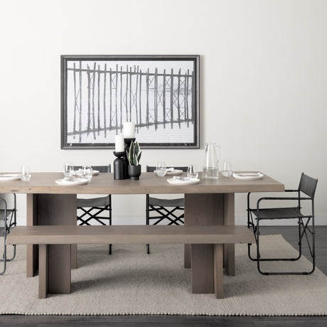 Konstantin 94.0 x 40.0 x 30.0 Medium Brown Wood W/ Live Edge Rectangular Dining Table from Mercana - Luna Furniture