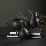 Cyrus Black Spherical Vase W/ Flute Decorative Object from Mercana - Luna Furniture
