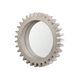 Sundance Cog 26" Round Grey Wood Frame Mirror from Mercana - Luna Furniture
