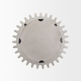 Sundance Cog 26" Round Grey Wood Frame Mirror from Mercana - Luna Furniture