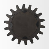 Sundance Cog 17" Round Black Wood Frame Mirror from Mercana - Luna Furniture