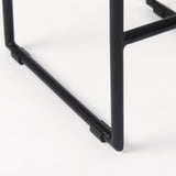 Givens 25.8"H Seat Height Natural Wood W/Black Metal Counter Stool from Mercana - Luna Furniture